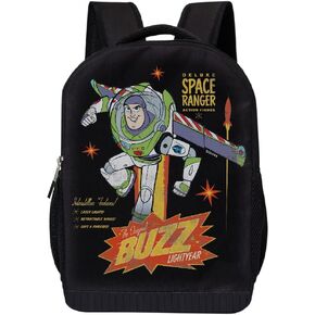 حقيبة ظهر ديزني توي ستوري للأطفال - حقيبة ظهر Space Ranger Buzz Lightyear - حقيبة مبطنة شبكية هوائية مقاس 16 بوصة (Buzz Lightyear) in Kuwait