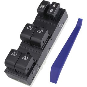 25401-9N00D Front Power Window Switch Master Button Control Compatible with 2009-2012 Nissan Maxima, Infiniti 2007-2008 G35/ 2009-2013 G37/ 2011-2012 G25/ 2015 Q40 Orange Backlight 4 AUTO