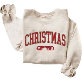 MakeMeChic Women's Letter Graphic Crew Neck Sweatshirt Long Sleeve Pullover Top