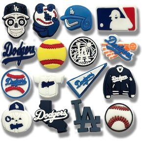 16Pcs baseball Shoe Charms, Shoe Decoration Party Gifts For Boys Girls Kids, Women, Men