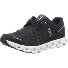 On Men's Cloud 5 Sneakers, Black/White, 11.5