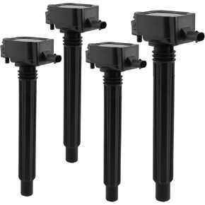 HQPASFY Ignition Coil Pack UF751 Set of 4 Compatible with Jeep Cherokee Compass Renegade, Fiat 500X Dodge Dart Chrysler 200 Ram Promaster City 2.4L L4 Replace# 5C2113, GN10738