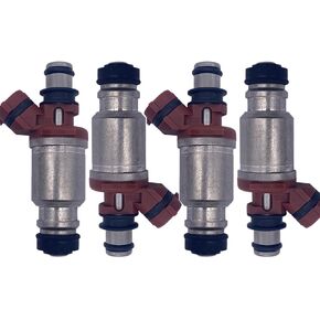 Amrxuts 4pcs FJ388 2 Holes Disc Fuel Injector for Toyota 1993-1997 Corolla Geo Prizm 1994-1997 Toyota Celica 1.8L L4 23209-16160 23250-16160