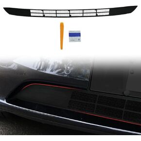 Front Grill Mesh Insert Compatible Model 3 2024 Highland，ABS Air Inlet Vent Grille Cover Replacement for Model 3 Accessories 2024（Black）.