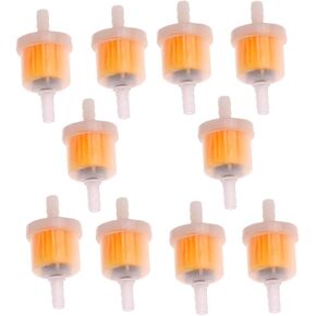 (Pack Of 10 Pcs) Universal Motorcycle Petrol Gas Fuel Gasoline Oil Filter With Magnet for Scooter Motorcycle Moped Scooter Dirt Bike ATV Go Kart oil fuel filter - by DFuerdivn