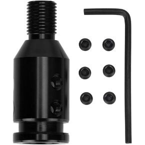 Gear Shift Knob Adapter, Universal Car Shift Knob Adapter for Unthreaded Selectors 12x1.25[Black] in Kuwait