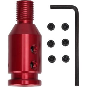 Gear Shift Knob Adapter, Universal Car Shift Knob Adapter for Unthreaded Selectors 12x1.25[Black]