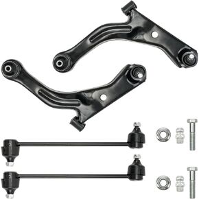 KAX Front End Suspension Kit for 05-12 Ford Escape Mazda Tribute Mercury Mariner 2 Lower Control Arms w/Ball Joints+2 Sway Bars,2005 06 07 08 09 2010 2011 2012 Suspension Kit K80400 K80399 K80296 4pcs