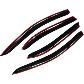 OCPTY 4Pcs Side Window Deflector Rain Shade Visors Fit for 2003-2008 for Toyota for Corolla Tape on Window Visor