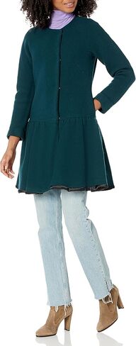 MILLY Women's Wool Flounce Coat in Saudi Arabia