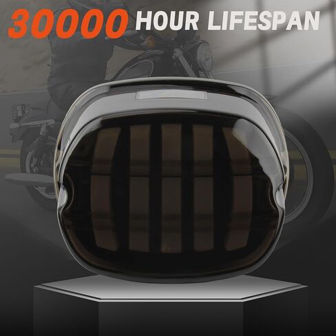 ضوء خلفي LED أسود مدخن من PowerMotor، مصابيح خلفية للفرامل القوية للدراجة النارية لـ Dyna Road King Electra Glide Street Bob Touring Davidson Parts (النوع A الخط الثالث) in Kuwait