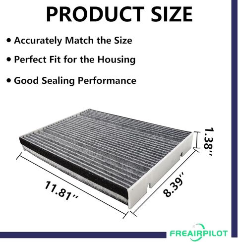 Freairpilot CUK30012 Cabin Air Filter,Replacement For Mercedes-Benz eVITO Tourer,eVITO Van,MARCO POLO Camper,SPRINTER,V-CLASS,VITO Mixto (Double Cabin);OEM# CAF10005,LAK1198,PC99348C. in Kuwait