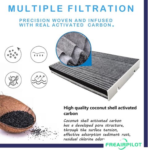 Freairpilot CUK30012 Cabin Air Filter,Replacement For Mercedes-Benz eVITO Tourer,eVITO Van,MARCO POLO Camper,SPRINTER,V-CLASS,VITO Mixto (Double Cabin);OEM# CAF10005,LAK1198,PC99348C. in Kuwait