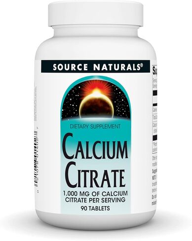 SOURCE NATURALS Calcium Citrate 1,000 mg of Calcium per Serving, 90 Count in Saudi Arabia