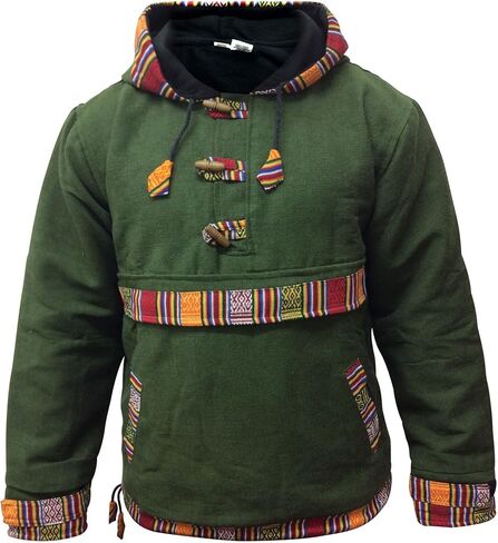 Shopoholic Fashion Mens Cotton woffle Fleece Lined Pull Over in Kuwait