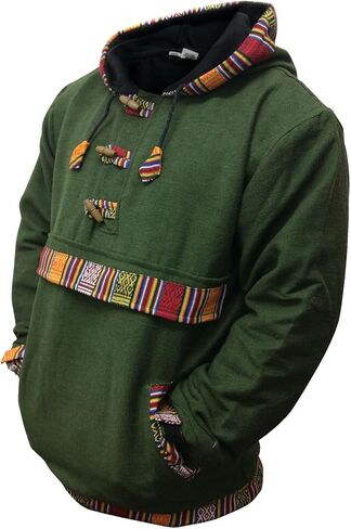 Shopoholic Fashion Mens Cotton woffle Fleece Lined Pull Over in Kuwait