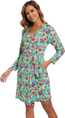 Women's Robes Soft Long Sleeve Kimono Bathrobe Maternity Robe Ladies Viscose from Bamboo Nightgown S-XXL in Saudi Arabia