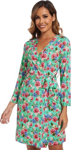 Women's Robes Soft Long Sleeve Kimono Bathrobe Maternity Robe Ladies Viscose from Bamboo Nightgown S-XXL in Saudi Arabia