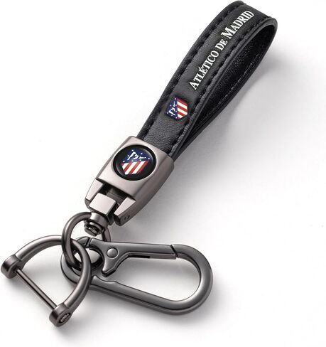 Leather Keychain for Football Fans,Car Keyring Replacement Key Fob Holder,Souvenir Gifts for Men Women in Saudi Arabia