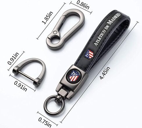 Leather Keychain for Football Fans,Car Keyring Replacement Key Fob Holder,Souvenir Gifts for Men Women in Saudi Arabia