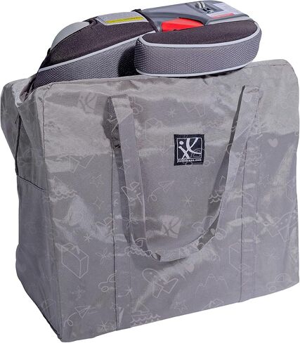 J.L. Childress Spinner Wheelie Deluxe Car Seat Travel Bag - Car Seat Carrier with 360 Degree Wheels - Smooth Rolling, Water Resistant - Universal Car Seat Gate Check Bag for Airport, Black in Saudi Arabia