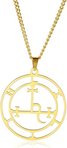 EUEAVAN Sigil of Lilith Necklace for Women Men Hecate Gothic Lilith Goddess Sigil Pendant Lucifer Sign Mythology Pagan Jewelry Gift in Saudi Arabia