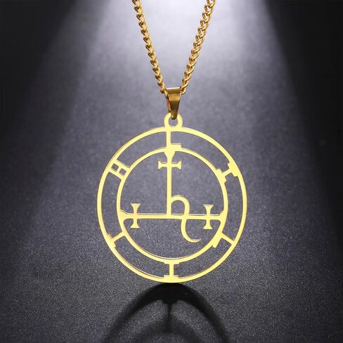 EUEAVAN Sigil of Lilith Necklace for Women Men Hecate Gothic Lilith Goddess Sigil Pendant Lucifer Sign Mythology Pagan Jewelry Gift in Saudi Arabia