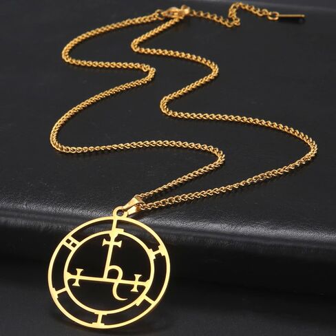 EUEAVAN Sigil of Lilith Necklace for Women Men Hecate Gothic Lilith Goddess Sigil Pendant Lucifer Sign Mythology Pagan Jewelry Gift in Saudi Arabia