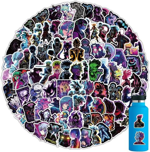 101pcs Anime makima Stickers for Water Bottle， Waterproof Chainsaw Man Decals for Laptop，Computer，Phone Case，Car，Guitar，Bumper，Skateboard，Gifts for Adults Teens in Saudi Arabia