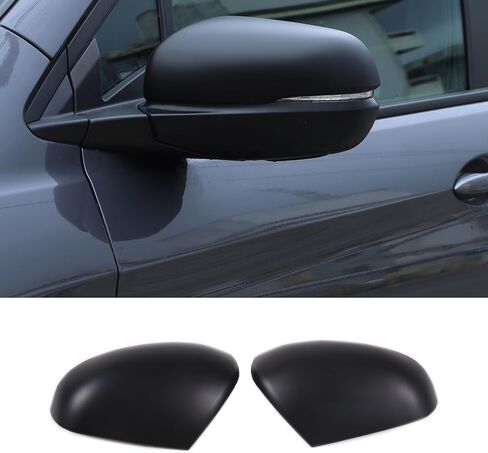 Door Rear View Mirror Cover Compatible with Honda Pilot 2016-2022/ Ridgeline 2020-2023/ Passport 2019-2023, Side Door Rear View Mirror Cover Cap Exterior Accessories (Piano Black) in Kuwait
