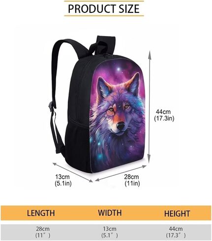 Upetstory Galaxy Wolf Backpack for Girls Boys 8-10 10-12 14-16 Kids School Bag with Lunch Bag Pencil Case Water Bottle Sleeve Elementary Kindergarten Preschool Middle School Bookbag Rucksack in Saudi Arabia