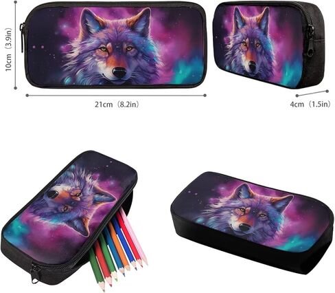 Upetstory Galaxy Wolf Backpack for Girls Boys 8-10 10-12 14-16 Kids School Bag with Lunch Bag Pencil Case Water Bottle Sleeve Elementary Kindergarten Preschool Middle School Bookbag Rucksack in Saudi Arabia