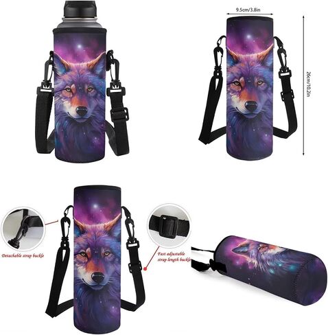 Upetstory Galaxy Wolf Backpack for Girls Boys 8-10 10-12 14-16 Kids School Bag with Lunch Bag Pencil Case Water Bottle Sleeve Elementary Kindergarten Preschool Middle School Bookbag Rucksack in Saudi Arabia