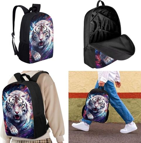 Upetstory Galaxy Wolf Backpack for Girls Boys 8-10 10-12 14-16 Kids School Bag with Lunch Bag Pencil Case Water Bottle Sleeve Elementary Kindergarten Preschool Middle School Bookbag Rucksack in Saudi Arabia