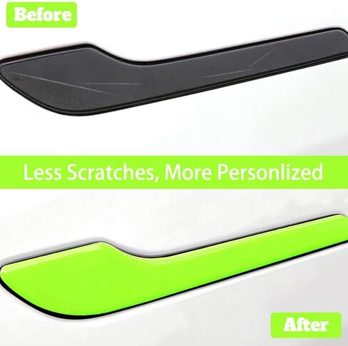 4 pcs Door Handle Covers Compatible with Model 3 and Model Y. Decoration & Protection Accessories for Tesla. (Pink) in Kuwait