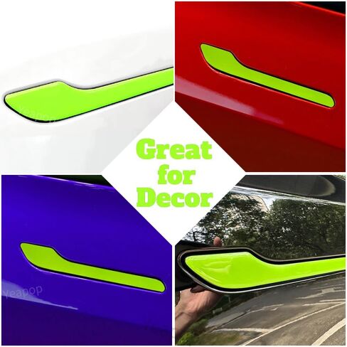 4 pcs Door Handle Covers Compatible with Model 3 and Model Y. Decoration & Protection Accessories for Tesla. (Pink) in Kuwait
