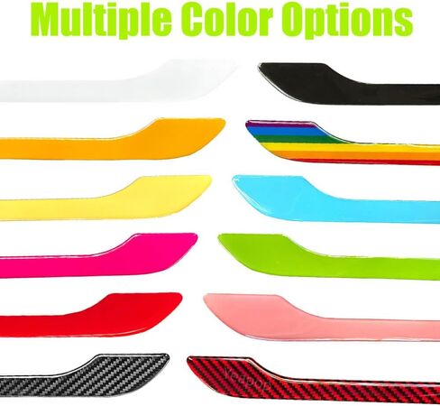 4 pcs Door Handle Covers Compatible with Model 3 and Model Y. Decoration & Protection Accessories for Tesla. (Pink) in Kuwait