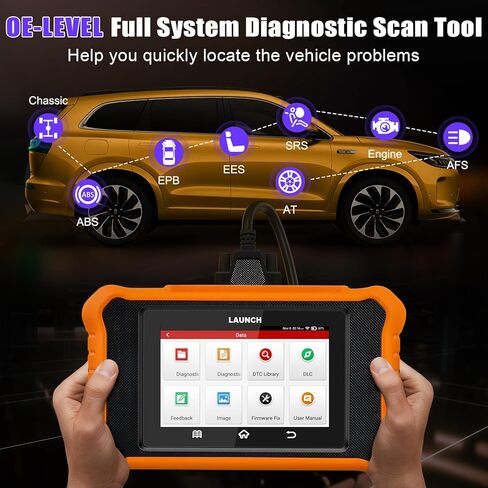 2025 LAUNCH Creader Elite V2.0 for Peugeot&Citroen، ماسح ضوئي كامل للنظام obd2، أداة مسح ثنائية الاتجاه، ترميز وحدة التحكم الإلكترونية، تسجيل البطارية، قارئ رمز الخدمة لإعادة الضبط، AUTO VIN، تحديث مجاني مدى الحياة in Kuwait