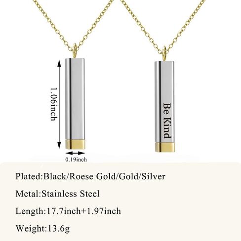 Be Kind of a Badass Necklace For Women, Rose Gold Silver Black Pendant Hidden Message Necklace We Always Have Each Other's Back Necklace BFF Friendship Funny Holiday Jewelry Meaningful Gift in Saudi Arabia