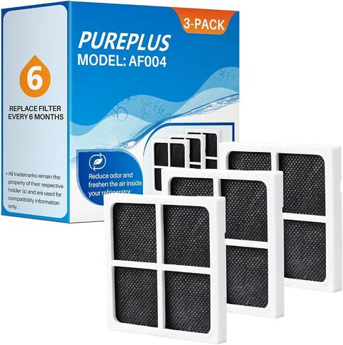 استبدال فلتر هواء الثلاجة PUREPLUS LT120F لـ LG LT120F، Kenmore Elite 469918، 9918، ADQ73214402، ADQ73214403، ADQ73214404، ADQ73334008، 3 عبوات، الأبعاد 3.23 بوصة × 3.23 بوصة in Saudi Arabia