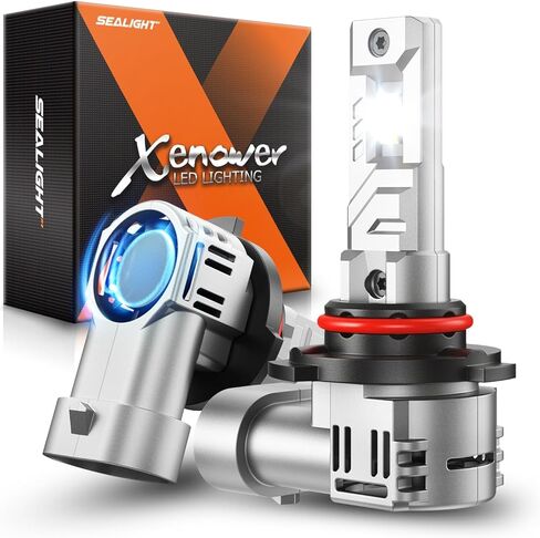 مصابيح الضباب SEALIGHT H9/H8، ضوء أبيض 30,000LM 6500K، التوصيل والتشغيل، لمبة ضباب H11 مع مروحة تبريد، حزمة من 2 in Kuwait