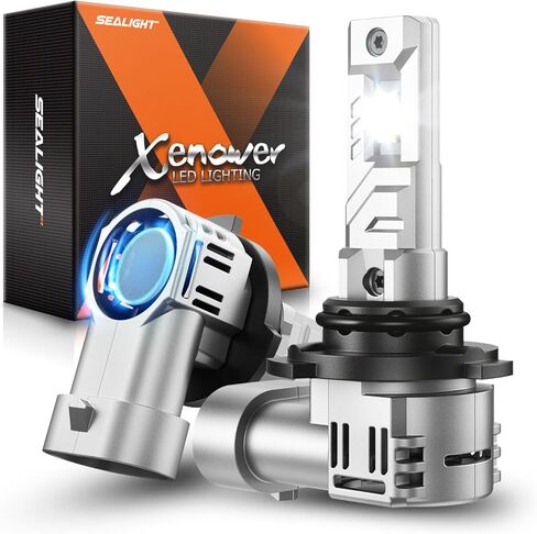 مصابيح الضباب SEALIGHT H9/H8، ضوء أبيض 30,000LM 6500K، التوصيل والتشغيل، لمبة ضباب H11 مع مروحة تبريد، حزمة من 2 in Kuwait