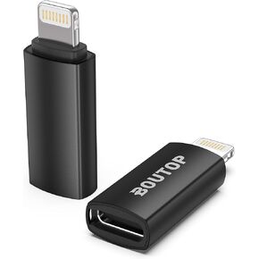 [معتمد من Apple MFi] محول USB C إلى Lightning يدعم الشحن السريع بقدرة 27 وات PD متوافق مع iPhone iPad iPod (عبوتان) in Kuwait