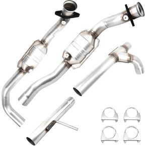 Left ＆ Right Catalytic Converter Compatible with 2004 2005 2006 Ford F150 V8 5.4L RWD Only, 2006 2007 2008 Ford F150 V8 5.4L 4WD Only, Direct-fit(EPA Compliant)