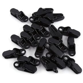 Tent Snap,Tarp Clips 20PcsBag Windproof Awning Clamps Black Jaw Camping Clamp Clips Tent Tighten Clips for Outdoors Activities