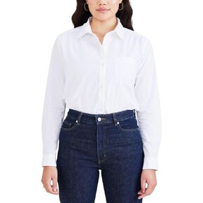 DOCKERS Women's Regular Favorite Long Sleeve Collared Shirt