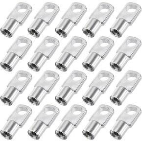 uxcell Gas Spring Strut M6x11mm Joint Fitting Female Threaded Connectors Steel Silver Tone, 20Pcs