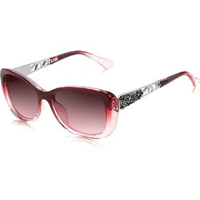 FEISEDY Polarized Women Sunglasses Retro Shades Photochromic Lens Sparkling Crystal Sunglasses UV400 Protection B0144