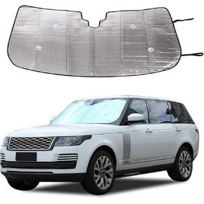 Windshield Sunshade Fit for LR Range Rover 2013-2022, Folding Car Sun Shade for Front Window, Sun Protection Visors Blocks UV Rays and Keeps Vehicle Cool