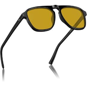 نظارات شمسية STGATN مستقطبة Aviator One-Bridge Modern Square للرجال للحماية من الأشعة فوق البنفسجية للقيادة